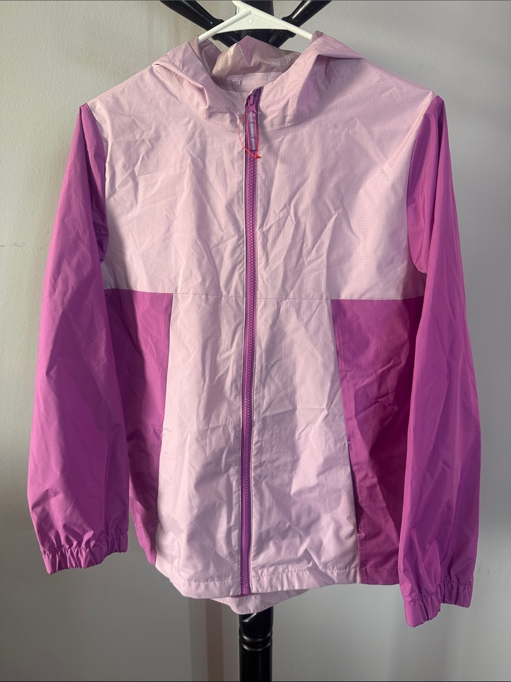 Cat & Jack Pink Colorblock Rain Jacket